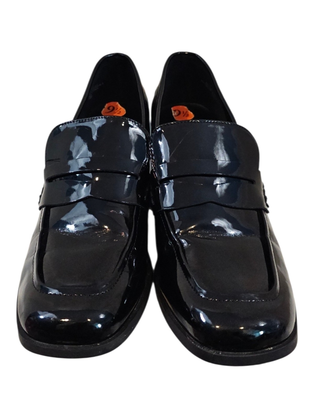 Marc Fisher Kchris Black Patent Block Heel Loafer Size 9.5 - Picture 5 of 12